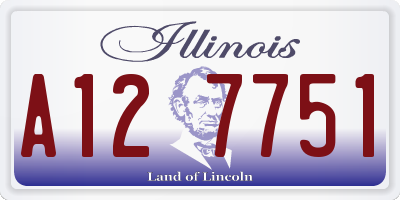 IL license plate A127751