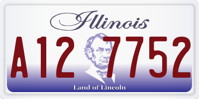 IL license plate A127752