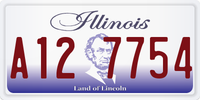 IL license plate A127754