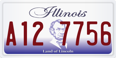 IL license plate A127756