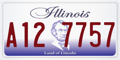 IL license plate A127757