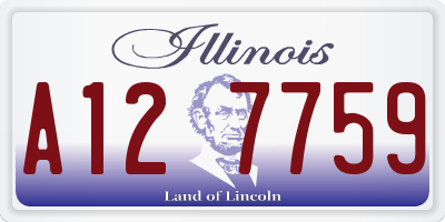 IL license plate A127759