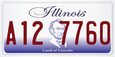IL license plate A127760