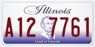 IL license plate A127761