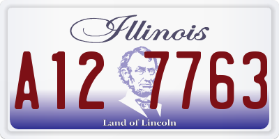 IL license plate A127763