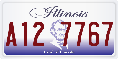 IL license plate A127767