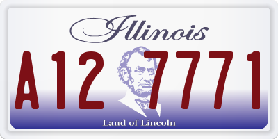 IL license plate A127771
