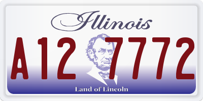 IL license plate A127772