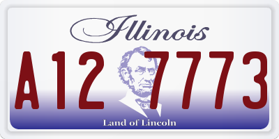 IL license plate A127773