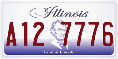 IL license plate A127776