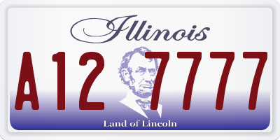 IL license plate A127777