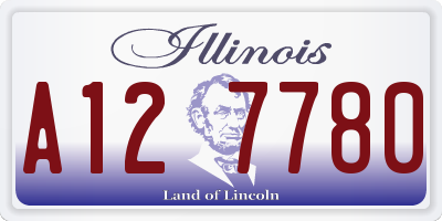 IL license plate A127780