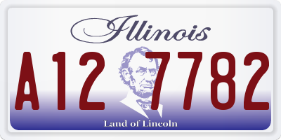 IL license plate A127782