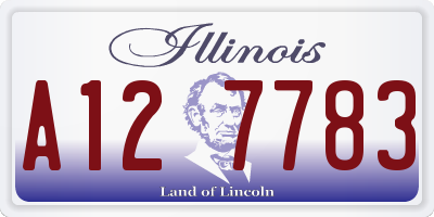 IL license plate A127783