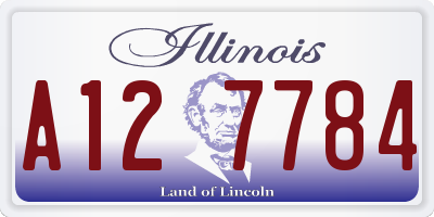 IL license plate A127784