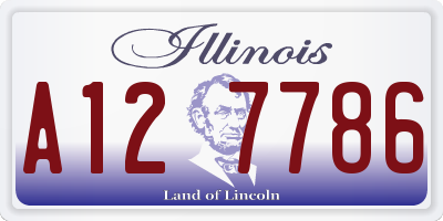 IL license plate A127786