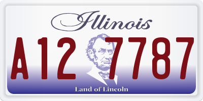 IL license plate A127787