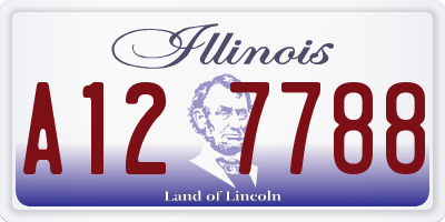 IL license plate A127788
