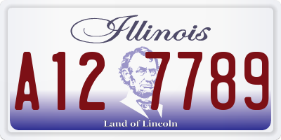 IL license plate A127789