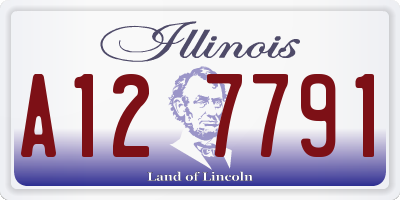 IL license plate A127791