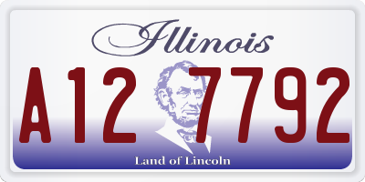 IL license plate A127792