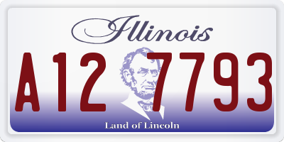 IL license plate A127793