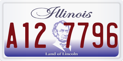 IL license plate A127796
