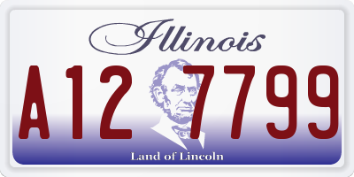 IL license plate A127799