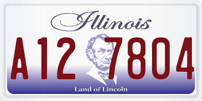 IL license plate A127804