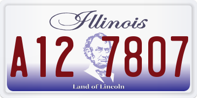 IL license plate A127807