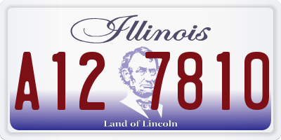 IL license plate A127810