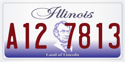 IL license plate A127813