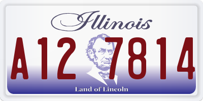 IL license plate A127814