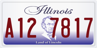 IL license plate A127817