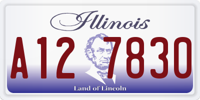 IL license plate A127830