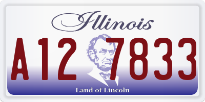 IL license plate A127833