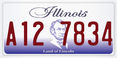 IL license plate A127834