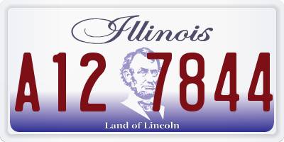 IL license plate A127844