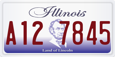 IL license plate A127845