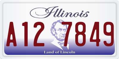IL license plate A127849