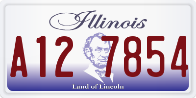 IL license plate A127854