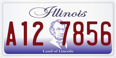 IL license plate A127856