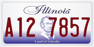 IL license plate A127857