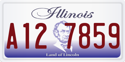 IL license plate A127859