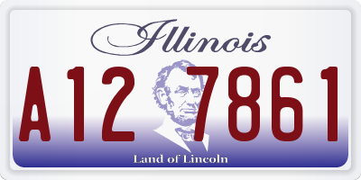 IL license plate A127861