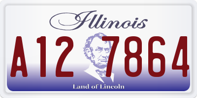IL license plate A127864