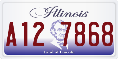 IL license plate A127868
