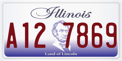 IL license plate A127869