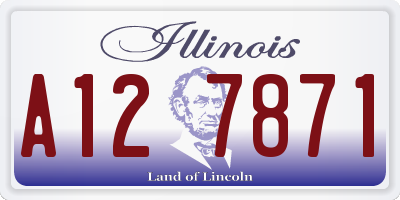 IL license plate A127871