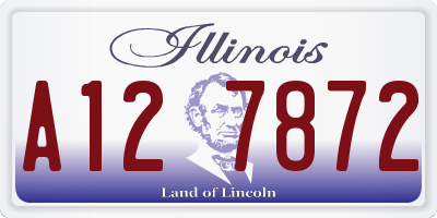 IL license plate A127872